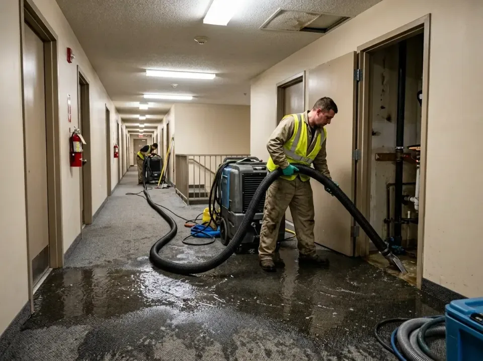 multi-unit-apartment-hallway-f-005 — frequently asked questions, Emergency Burst Pipe Water Extraction & Removal in West Mem…